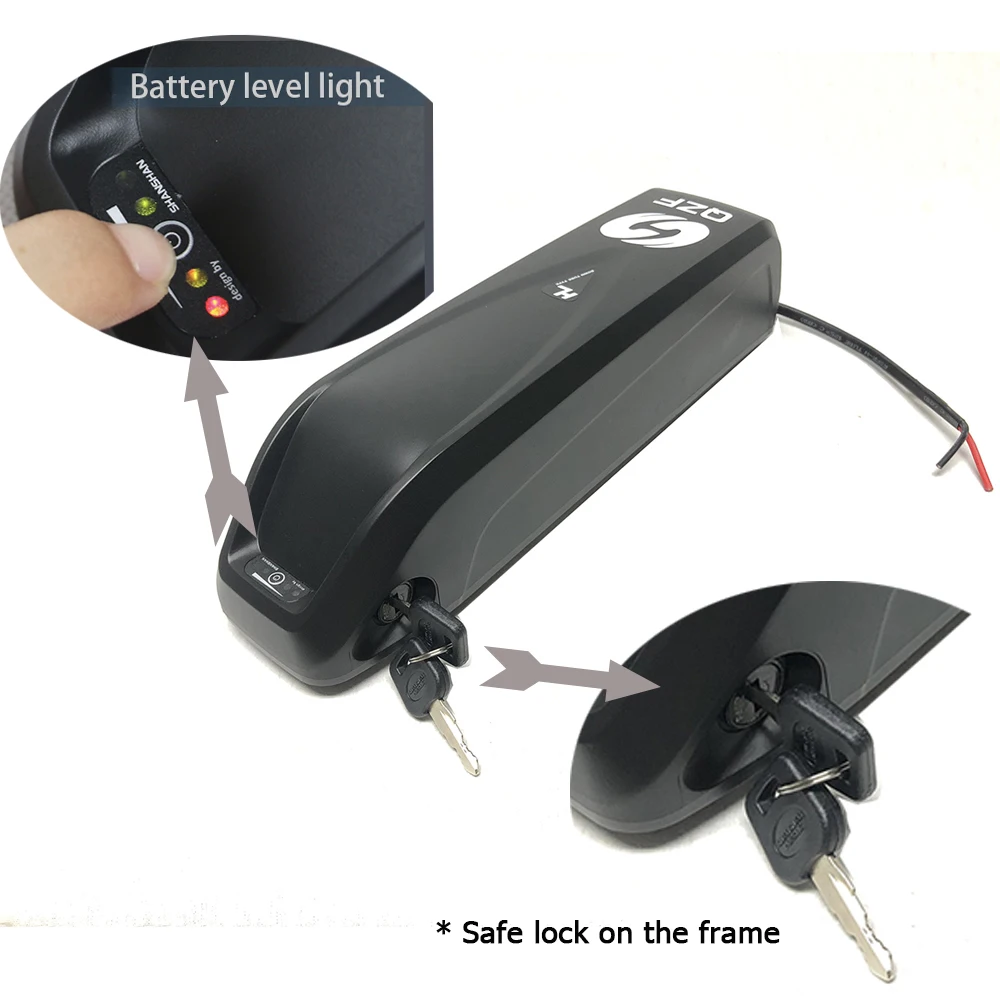 Electric lithium bike battery 36v ebike battery for bicycle e bike Hailong 1 Li ion with LG Samsung 18650 cells safe lock
Electric lithium bike battery 36v ebike battery for bicycle e bike Hailong 1 Li ion with LG Samsung 18650 cells safe lock