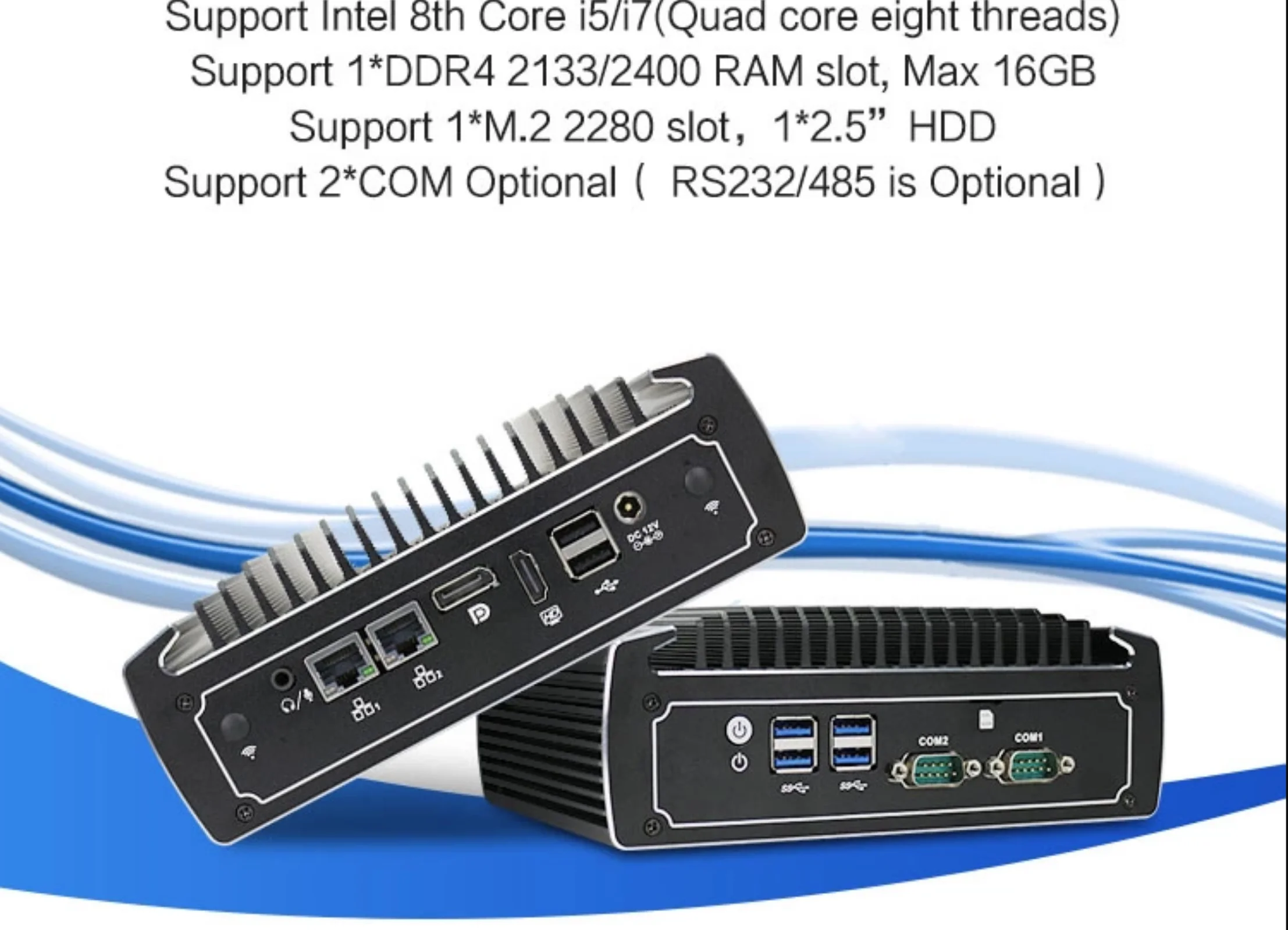 

Supper Nuc 8th mini pc Intel i7 8550U Quad Core 8 Threads CPU 16GB Ram 128GB SSD Intel UHD Graphics 620 with WIFI DDR4 Computer