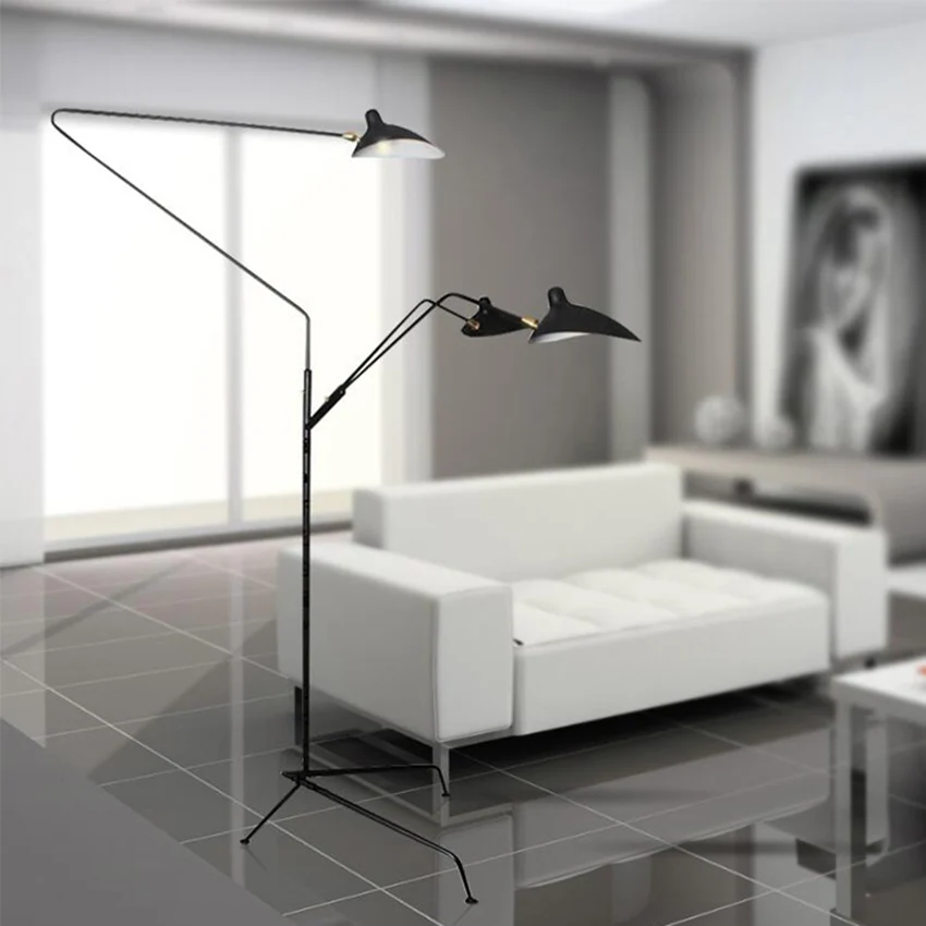 SERGE MOUILLE FLOOR LAMP-standing floor lamp for living room