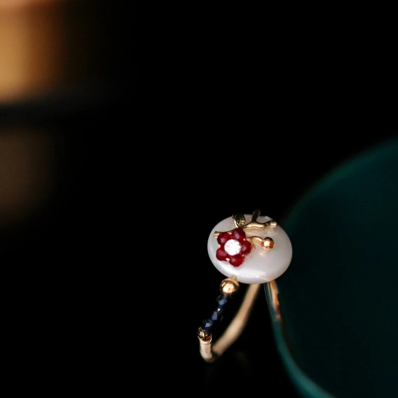 GLSEEVO Natural Frersh Water Pearl Ring For Women Party Birthday Gift Plant Flower Baroque Button Pearl Ring Jewelry Anel GR0253
GLSEEVO Natural Frersh Water Pearl Ring For Women Party Birthday Gift Plant Flower Baroque Button Pearl Ring Jewelry Anel GR0253