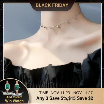 

Vintage Necklace Choker Real 925 Silver Jewelry Joyas Pendants Collares Best Friend Gift Kolye Collier Femme Necklace For Women