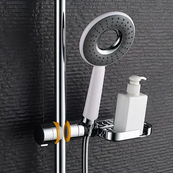 adjustable shower holder smart bracket seat install to rail tube chrome plated for slide bar clamp bathroom replacement G723
adjustable shower holder smart bracket seat install to rail tube chrome plated for slide bar clamp bathroom replacement G723