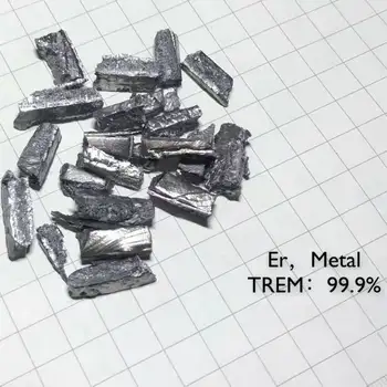Erbium Metal Dendritic Pieces 5 Grams 99,9% Element 68 Sample Er Rare Earth