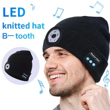 Winter Beanie Hat Wireless Bluetooth-Compatible Music Soft Knitted Smart Cap Stereo Headset with LED Light Rechargeable Gift
Winter Beanie Hat Wireless Bluetooth-Compatible Music Soft Knitted Smart Cap Stereo Headset with LED Light Rechargeable Gift