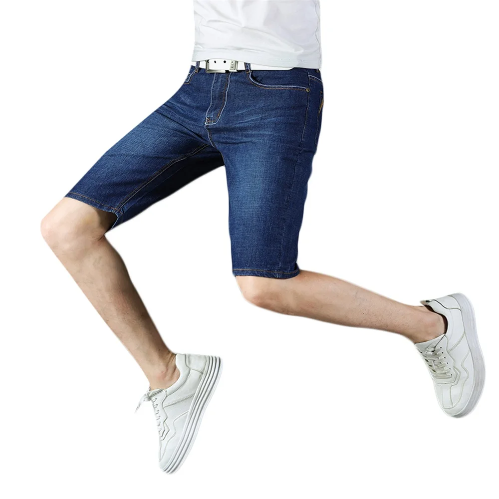 Cloudstyle Men's Short Jeans Concise Stylish Business Casual Loose Straight High Quality Solid Color Denim Shorts Summer Male
Cloudstyle Men's Short Jeans Concise Stylish Business Casual Loose Straight High Quality Solid Color Denim Shorts Summer Male