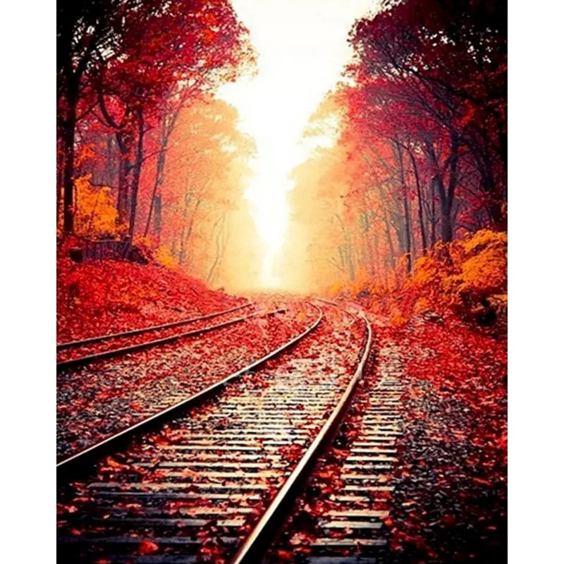 SELILALI Oil Painting By Numbers For Adults Train Road Picture By Number 60x75cm Framed On Canvas Drawing Coloring Wall Photo
SELILALI Oil Painting By Numbers For Adults Train Road Picture By Number 60x75cm Framed On Canvas Drawing Coloring Wall Photo