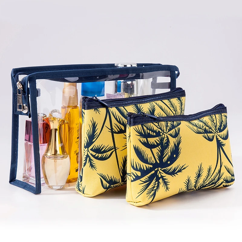 Women PVC Transparent Cosmetic Bag 3pcs Lady Portable Travel Makeup Wash Storage Pouch
Women PVC Transparent Cosmetic Bag 3pcs Lady Portable Travel Makeup Wash Storage Pouch