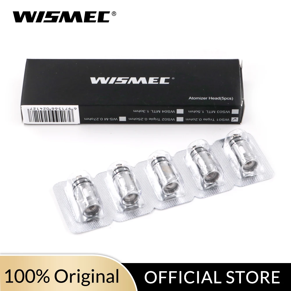 Оригинальная катушка Wismec WS01 с тройной головкой катушки 0.2ohm одна из сплава NiCr