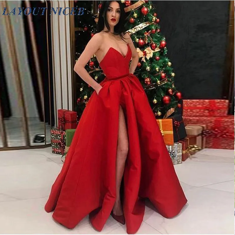 Red Elegant Formal Evening Dresses A Line Sxey High Split long Prom Party Ladies Gown Robe De Soiree Aibye
Red Elegant Formal Evening Dresses A Line Sxey High Split long Prom Party Ladies Gown Robe De Soiree Aibye
