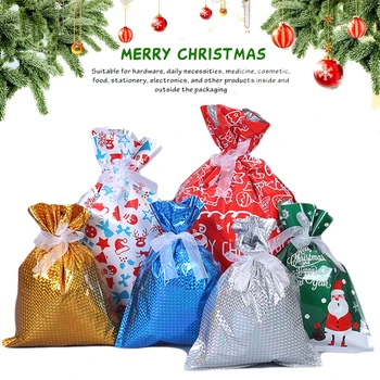 30pcs Xmas-Gift Bags Drawstrings W/ Ribbons Printed Christmas Gift Wrapper Pouch
30pcs Xmas-Gift Bags Drawstrings W/ Ribbons Printed Christmas Gift Wrapper Pouch