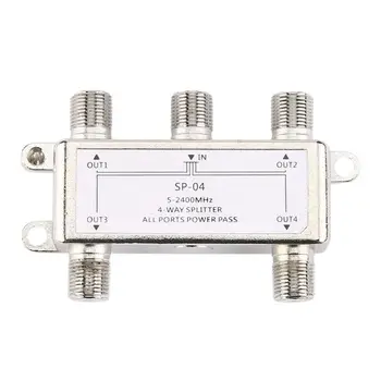 5-2400MHz 4 Way Digital Coax Cable Splitter 4 Channel Satellite/Antenna TV Signal Distributor Receiver for SATV/CATV H05A
5-2400MHz 4 Way Digital Coax Cable Splitter 4 Channel Satellite/Antenna TV Signal Distributor Receiver for SATV/CATV H05A
