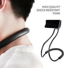 Practical Design Neck Hanging Mobile Phone Holder Stands Universal Flexible 360 Degree Rotation Bed Mount for Smartphones
Practical Design Neck Hanging Mobile Phone Holder Stands Universal Flexible 360 Degree Rotation Bed Mount for Smartphones