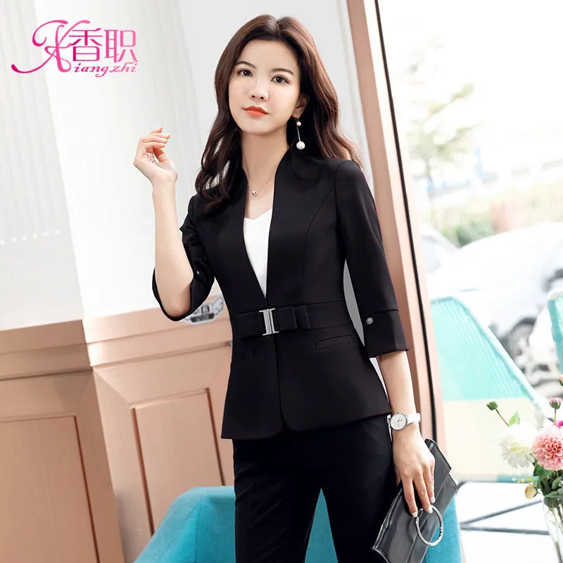 Women Wear 2019 New Style Fashion Elegant Formal Wear Debutante Graceful Beautician Work Clothes Slim Fit Ol Suit
Women Wear 2019 New Style Fashion Elegant Formal Wear Debutante Graceful Beautician Work Clothes Slim Fit Ol Suit