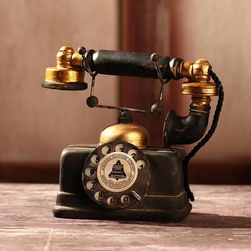 Модель телефона в стиле ретро винтажное украшение для дома гостиной подарок