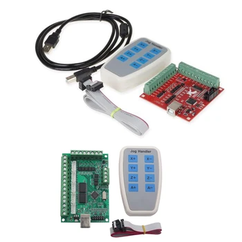 2 Set Cnc USB 4 Axis Mach3 USB Motion Control Card Breakout Board 12-24V with Jog Handler 100 Khz &1000Khz 
2 Set Cnc USB 4 Axis Mach3 USB Motion Control Card Breakout Board 12-24V with Jog Handler 100 Khz &1000Khz