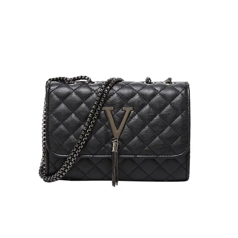 

2020 Luxury Handbags Women's Bags Brand Designer V Chain Shoulder Crossbody Bags For Female Sac A Main Femme De Marque Luxe Cuir