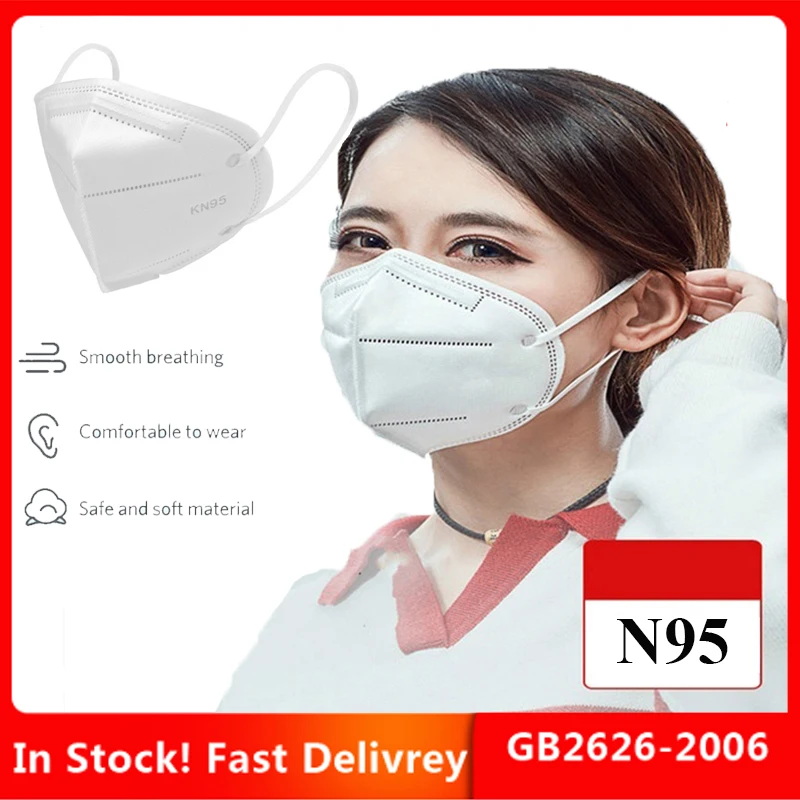 100/200pcs N95 Mask Anti PM2.5 6 Layers KN95 Mask Dustproof Respirator Mask 95% Filtration NonWoven Feature As FFP3 Kf94
100/200pcs N95 Mask Anti PM2.5 6 Layers KN95 Mask Dustproof Respirator Mask 95% Filtration NonWoven Feature As FFP3 Kf94