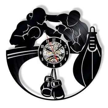 Boxing Vinyl Record Wall Clock Modern Design Boxing Gloves Punching Bag Vintage CD Clcoks Wall Watch Home Decor Gifts for Boxers
Boxing Vinyl Record Wall Clock Modern Design Boxing Gloves Punching Bag Vintage CD Clcoks Wall Watch Home Decor Gifts for Boxers