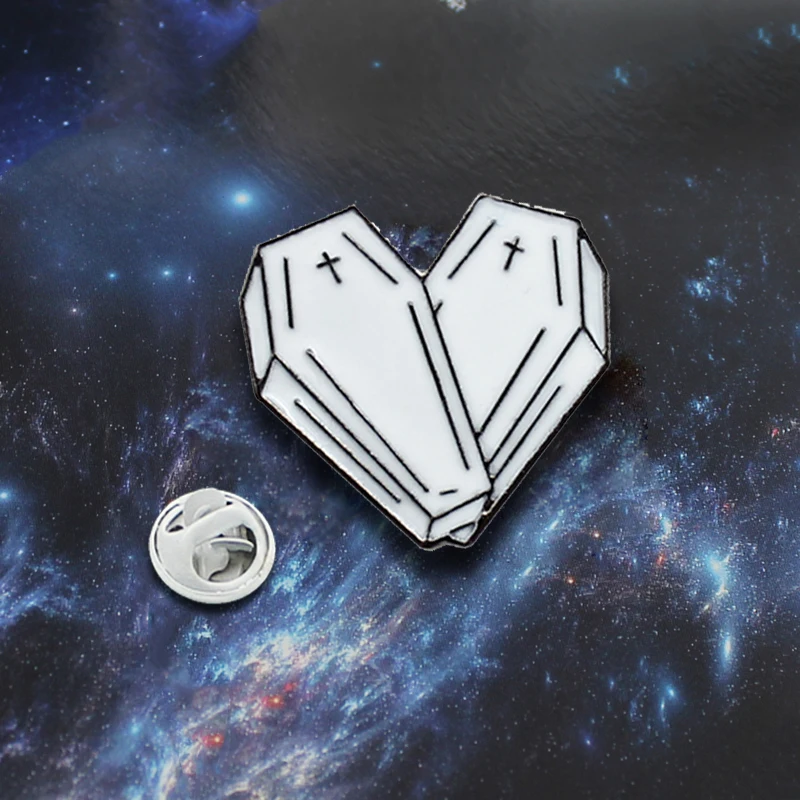 Punk Funny Coffin Tombstone Shape Love Enamel Brooch! Gothic Halloween Gift Denim Sweater Jewelry Romantic Emblem For Lovers
Punk Funny Coffin Tombstone Shape Love Enamel Brooch! Gothic Halloween Gift Denim Sweater Jewelry Romantic Emblem For Lovers