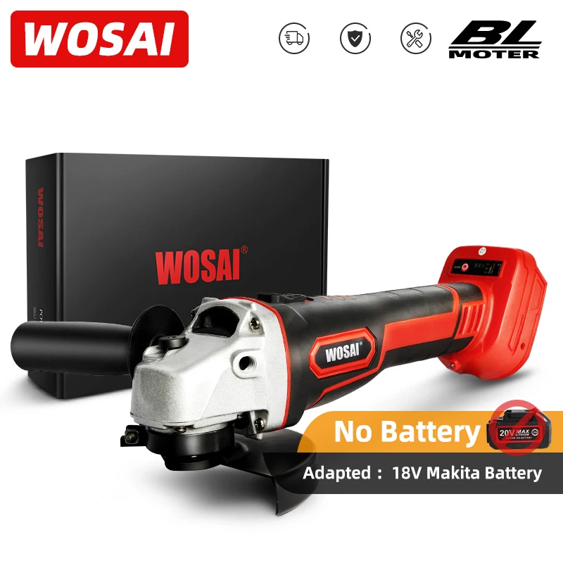 WOSAI 125mm MT-SER Brushless Cordless Impact Angle Grinder without battery Power Tool Cutting Machine Polisher Makita Battery
WOSAI 125mm MT-SER Brushless Cordless Impact Angle Grinder without battery Power Tool Cutting Machine Polisher Makita Battery