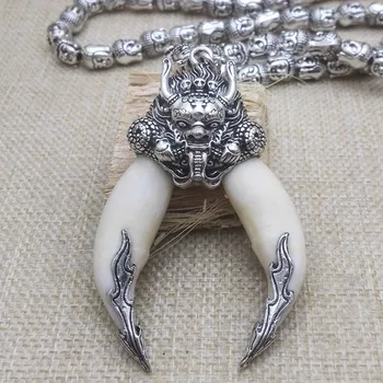 Wolf teeth necklace, Tibetan Silver Buddha head necklace, wolf dog teeth pendant, black dog teeth pendant, faucet, double teeth
Wolf teeth necklace, Tibetan Silver Buddha head necklace, wolf dog teeth pendant, black dog teeth pendant, faucet, double teeth