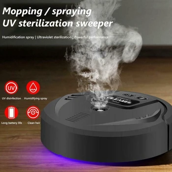 UV Disinfection Smart ing Robot Vacuum Cleaner Floor Auto Suction er Battery Models-Black
UV Disinfection Smart ing Robot Vacuum Cleaner Floor Auto Suction er Battery Models-Black