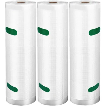 Vacuum Sealer Bags Rolls 3 Pack for Food Saver, Heavy Duty Vacuum Storage Bags for Sous Vide Cooking, Freezer
Vacuum Sealer Bags Rolls 3 Pack for Food Saver, Heavy Duty Vacuum Storage Bags for Sous Vide Cooking, Freezer