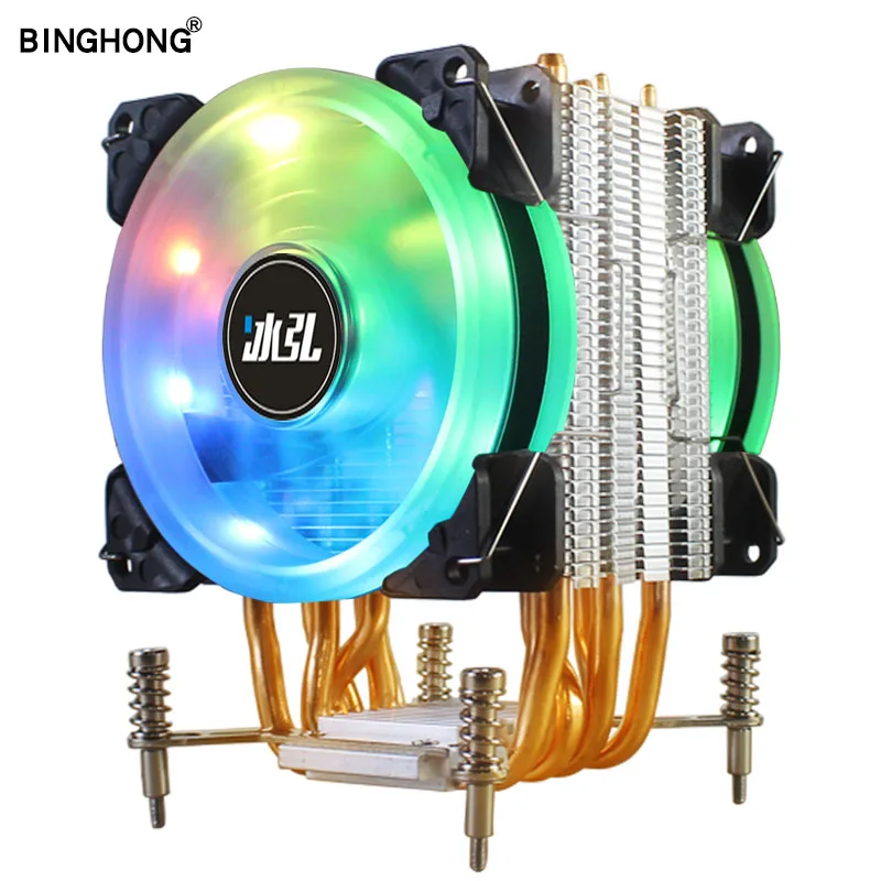BINGHONG 6 Heatpipe CPU Cooler LGA 775 115X 1366 AMD3 AM4 X79X99 2011 Computer central processing unit cooling CPU Fan heat sink
BINGHONG 6 Heatpipe CPU Cooler LGA 775 115X 1366 AMD3 AM4 X79X99 2011 Computer central processing unit cooling CPU Fan heat sink