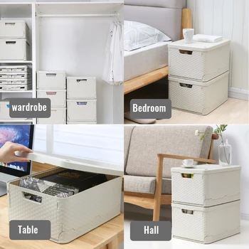 Wardrobe Clothes Storage Box Layered Free Combination Storage Box Home Sundries Organizers Stacked Drawer Type
Wardrobe Clothes Storage Box Layered Free Combination Storage Box Home Sundries Organizers Stacked Drawer Type