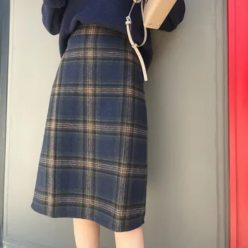 New Fashion Skirt Preppy Style Plaid A-line High Waist Woolen Skirt Women Chic Long Skirts Female Girls Summer Autumn Skirts
New Fashion Skirt Preppy Style Plaid A-line High Waist Woolen Skirt Women Chic Long Skirts Female Girls Summer Autumn Skirts