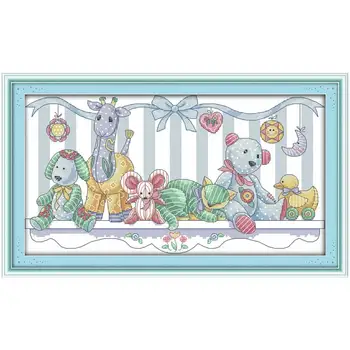 Plush toys cartoon counted printed on the canvas 11CT 14CT DIY kit Cross Stitch embroidery needlework Sets home decor 
Plush toys cartoon counted printed on the canvas 11CT 14CT DIY kit Cross Stitch embroidery needlework Sets home decor