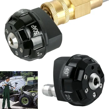 6 in 1 High Pressure Washer Nozzle Quick Connect Tips for Car Wash 1/4 inch Water Column Spray Shower Fan Car Cleaning Accessory
6 in 1 High Pressure Washer Nozzle Quick Connect Tips for Car Wash 1/4 inch Water Column Spray Shower Fan Car Cleaning Accessory