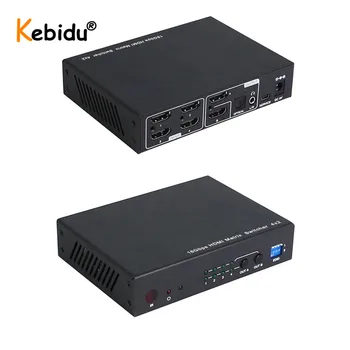 HDMI Matrix 4x2 4K @ 60Hz HDR Switch Splitter 4 in 2 out YUV 444 Optical SPDIF + 3.5mm jack Audio Extractor HDMI Switcher
HDMI Matrix 4x2 4K @ 60Hz HDR Switch Splitter 4 in 2 out YUV 444 Optical SPDIF + 3.5mm jack Audio Extractor HDMI Switcher