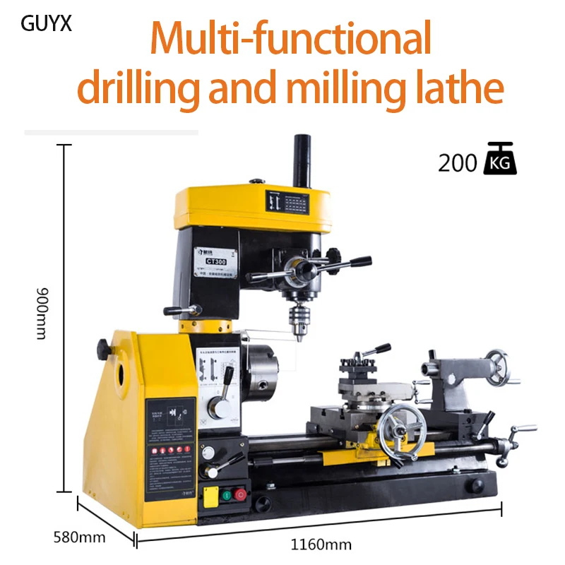 3 in 1 Multifunctional Mini Small Household Wheel Chuck Connecting Rod Metal Lathe Drilling and Milling Lathe
3 in 1 Multifunctional Mini Small Household Wheel Chuck Connecting Rod Metal Lathe Drilling and Milling Lathe