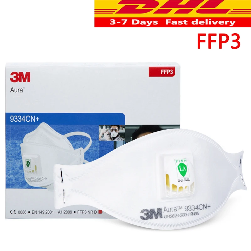 10pcs 3M FFP3 9334 Dust Safety Mask Anti-PM2.5 Filter Oily Non-oily Particulates Aura Respirator Protective face Masks FFP3
10pcs 3M FFP3 9334 Dust Safety Mask Anti-PM2.5 Filter Oily Non-oily Particulates Aura Respirator Protective face Masks FFP3