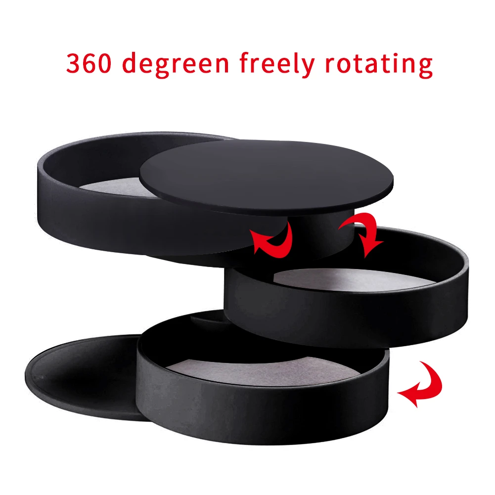 Jewelry Storage Box 4-Layer Rotatable Organizer Simple Modern Jewelry Storage Tray With Lid Makeup Organizer Boites Rangement
Jewelry Storage Box 4-Layer Rotatable Organizer Simple Modern Jewelry Storage Tray With Lid Makeup Organizer Boites Rangement