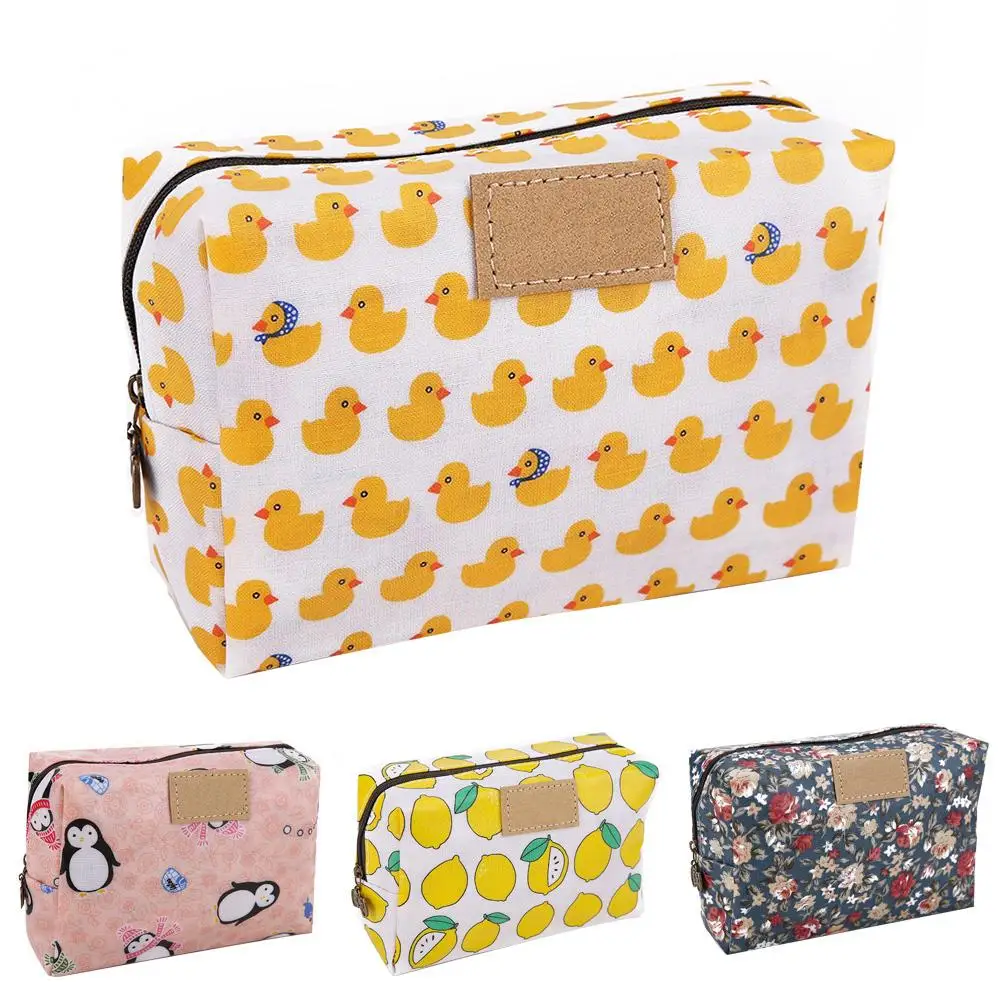 Fashion Floral Duck Printed Waterproof Large Capacity Woman Cosmetic Storage Bag Make Up Case Necessaries
Fashion Floral Duck Printed Waterproof Large Capacity Woman Cosmetic Storage Bag Make Up Case Necessaries