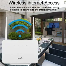 4G Wireless Router LTE CPE Router 300Mbps Wireless Router with 2 High-gain External Antennas SIM Card Slot European Version
4G Wireless Router LTE CPE Router 300Mbps Wireless Router with 2 High-gain External Antennas SIM Card Slot European Version