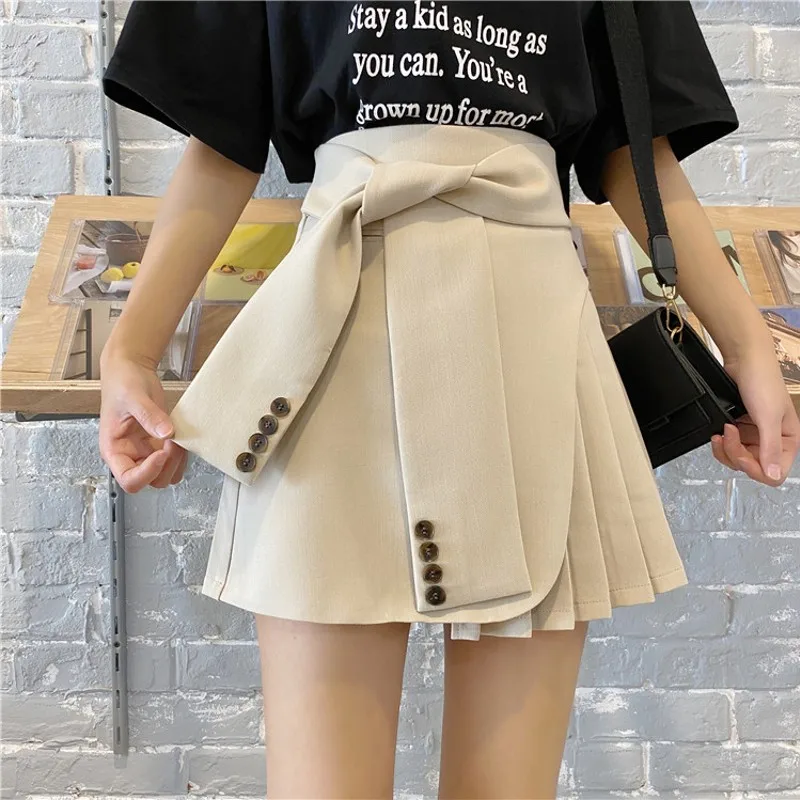 Cute Mini Skirt Women Fashion 2021 Summer Korean School A Line High Waist Pleated Skirt Female Ladies with Belt Zipper
Cute Mini Skirt Women Fashion 2021 Summer Korean School A Line High Waist Pleated Skirt Female Ladies with Belt Zipper