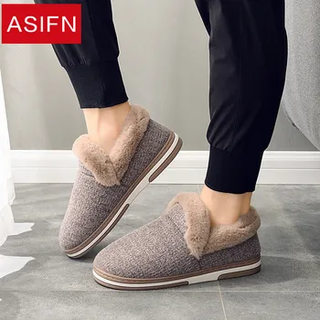 ASIFN Men's Slippers with Fur Indoor Home Fur Shoes Ladies Wood Floor Winter Warm Couple Non-slip Soft Bottom Cotton Shoes
ASIFN Men's Slippers with Fur Indoor Home Fur Shoes Ladies Wood Floor Winter Warm Couple Non-slip Soft Bottom Cotton Shoes