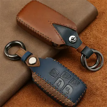 1Pcs Genuine Leather Car Key Cover Case Key Holder With Keychain For Land Rover Sport Evoque Jaguar XF XJ XJL 
1Pcs Genuine Leather Car Key Cover Case Key Holder With Keychain For Land Rover Sport Evoque Jaguar XF XJ XJL