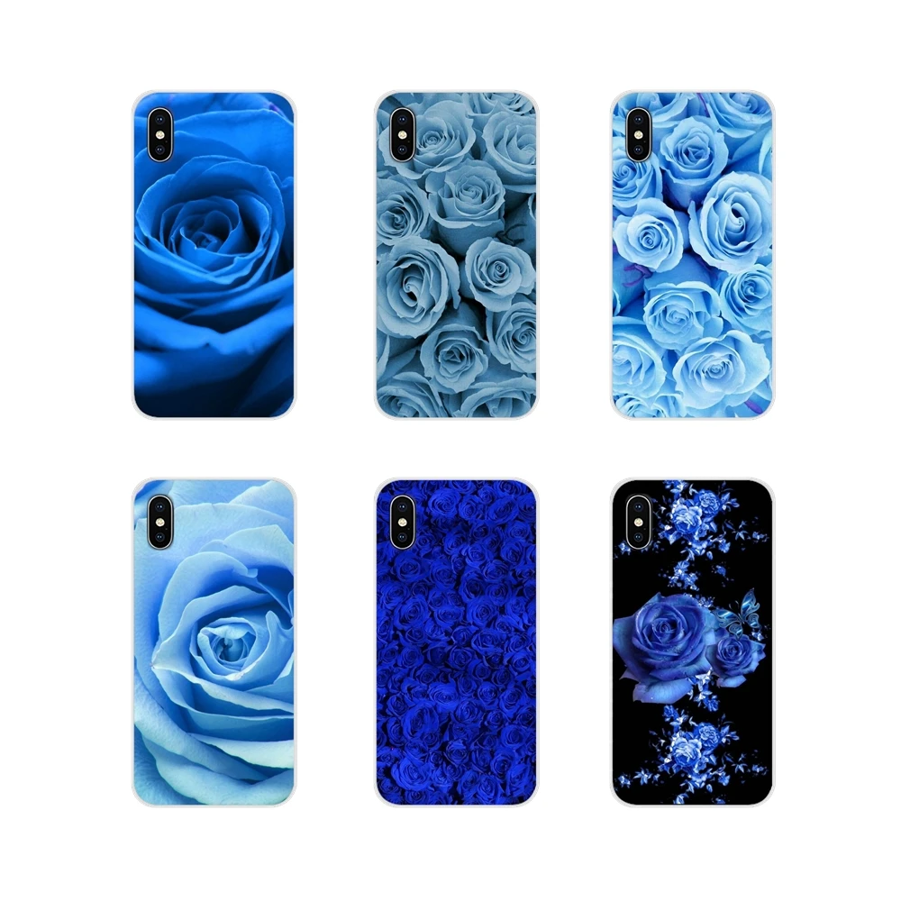 Accessories Phone Cases Covers blue rose flower For Xiaomi Redmi Note 3 4 5 6 7 8 Pro Mi Max Mix 2 2S Pocophone F1 | Мобильные