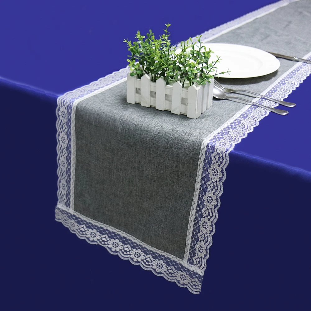 1pcs Table Runners Modern with Lace Natural Imitated Linen Table Cloth Table Cover for Wedding Party Home Decor
1pcs Table Runners Modern with Lace Natural Imitated Linen Table Cloth Table Cover for Wedding Party Home Decor