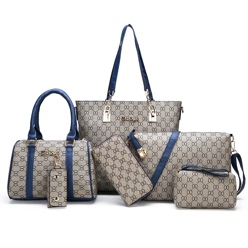 Qian yi niao 2019 Four Seasons New Style Six Pieces Set One-Shoulder Different Size Bags WOMEN'S Bag Korean-style Printed Handba
Qian yi niao 2019 Four Seasons New Style Six Pieces Set One-Shoulder Different Size Bags WOMEN'S Bag Korean-style Printed Handba