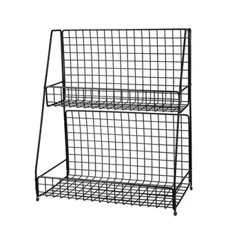 Double Layer Cosmetics Storage Rack Table Desktop Storage Rack Kitchen Storage Rack (Black)
Double Layer Cosmetics Storage Rack Table Desktop Storage Rack Kitchen Storage Rack (Black)