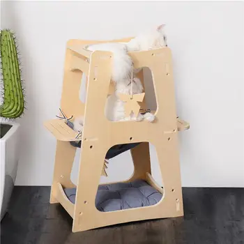 Multi-layer solid space capsule cat climbing frame three-layer cat sharing furniture cat litter hammock washable cat house
Multi-layer solid space capsule cat climbing frame three-layer cat sharing furniture cat litter hammock washable cat house