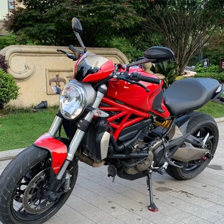 For Ducati Monster 821 Hyperstrada Stnipe 14-17 2018 2019 2020 Front Windscreen Front Air Intake Hood Front Fairing Windshield