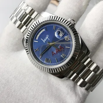AAA luxury silver watch red dial automatic DAY-DATE style automatic Self-wind watches Stainless steel sweeping Wristwatch 
AAA luxury silver watch red dial automatic DAY-DATE style automatic Self-wind watches Stainless steel sweeping Wristwatch