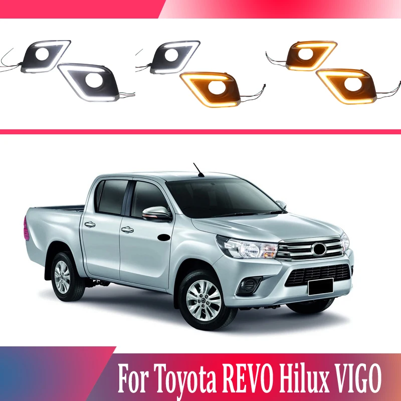 2pcs For Toyota REVO Hilux VIGO 2015-2016 LED Daytime Driving Running Light DRL Car Fog Lamp 6000K White Light Turn Yellow Light
2pcs For Toyota REVO Hilux VIGO 2015-2016 LED Daytime Driving Running Light DRL Car Fog Lamp 6000K White Light Turn Yellow Light