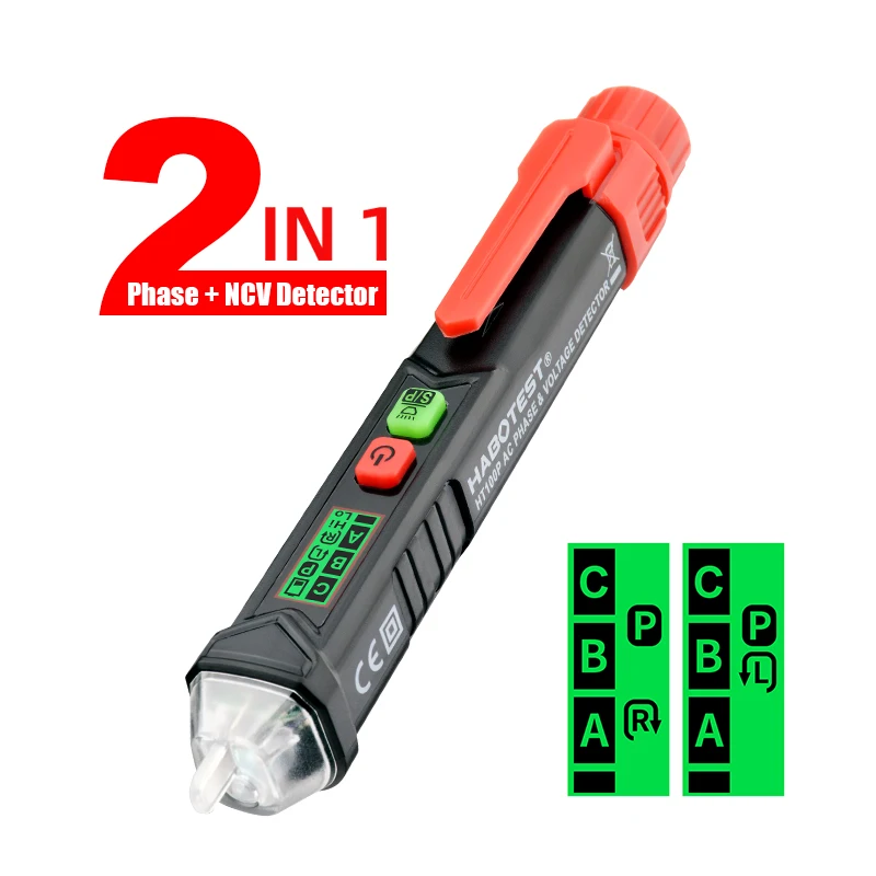Non Contact 3 Phase Rotation Indicator HT100P AC Voltage Detector Pen Tester Right Left Normal Reverse Rotation Test Pen
Non Contact 3 Phase Rotation Indicator HT100P AC Voltage Detector Pen Tester Right Left Normal Reverse Rotation Test Pen